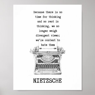 Olika vyfilosofi citerar NIETZSCHE Poster