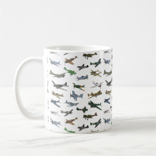 Olika WW2-flygplan Kaffemugg