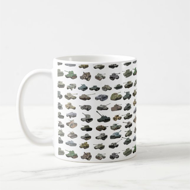 Olika WW2-Tanker Kaffemugg (Vänster)
