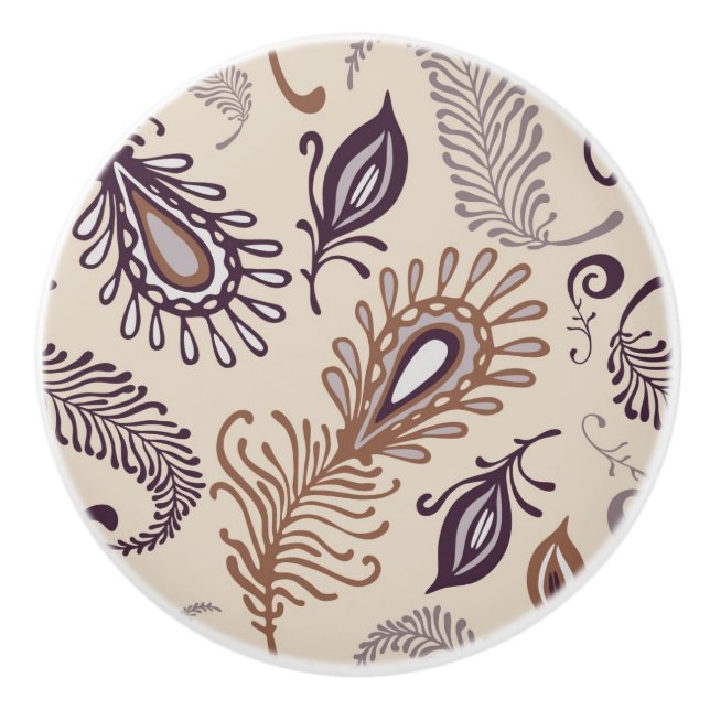 Olikt fjädermönster knopp (Framsidan)