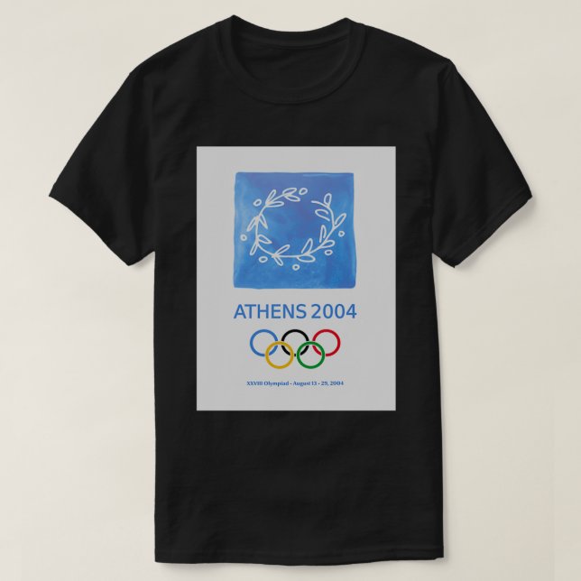 Olimpic Aten 2004 T Shirt (Design framsida)