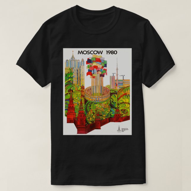 Olimpic Moskva 1980 T Shirt (Design framsida)