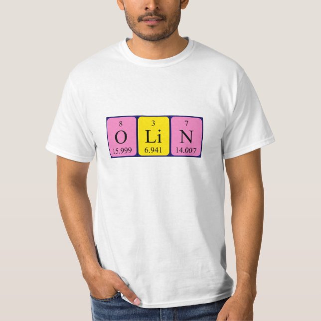 Olin Periodisk skjorta bord namn Tee Shirt (Framsida)