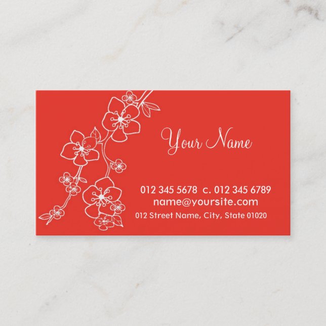 olina visitkort (Framsida)