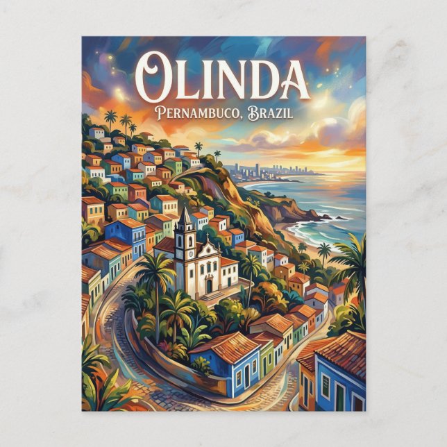Olinda Brasilien Vykort (Framsida)