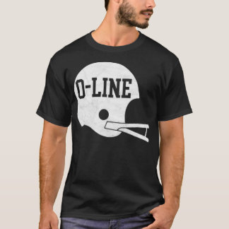 OLine enkel Vintage Helmet för offensiv Lineme T Shirt