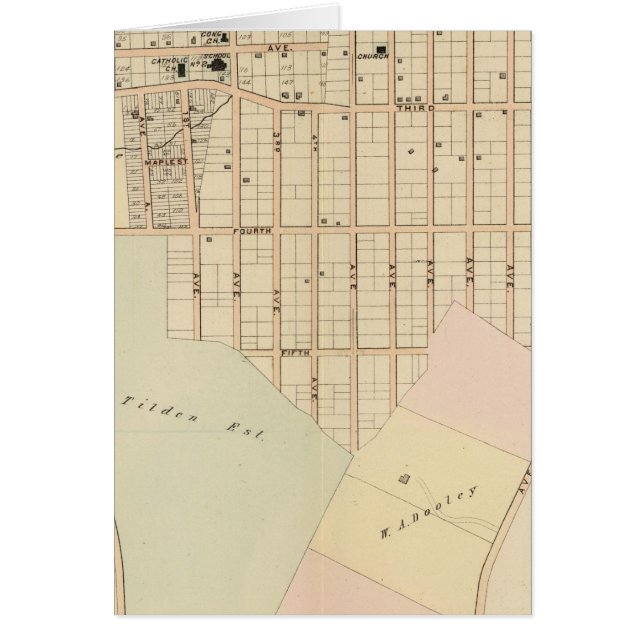 Olinville, Wakefield, New York Hälsningskort (Framsidan)