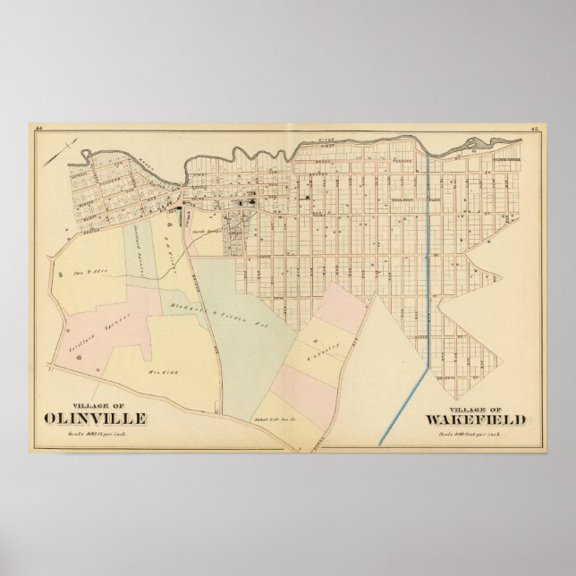 Olinville, Wakefield, New York Poster (Framsidan)