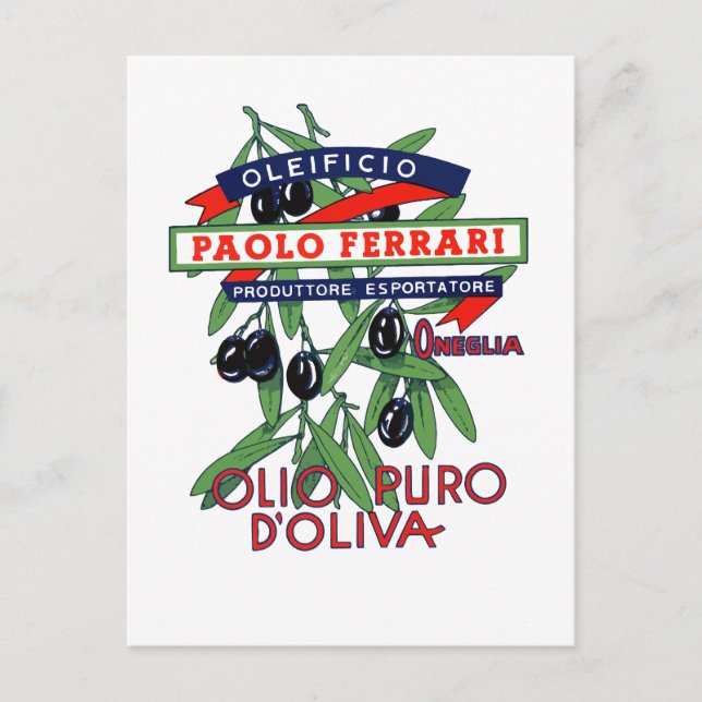 olio ferrari vykort (Framsida)