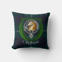 Oliphant Scottish Klan Tartan & Vapensköld