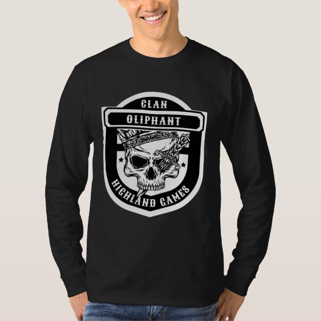 Oliphant skotska klanspel t shirt (Framsida)