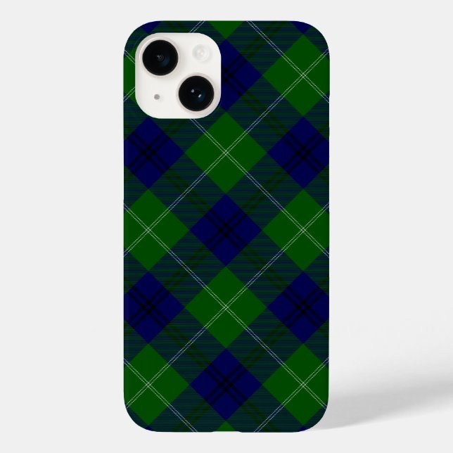 Oliphant tartan blå grön rutig (Baksida)