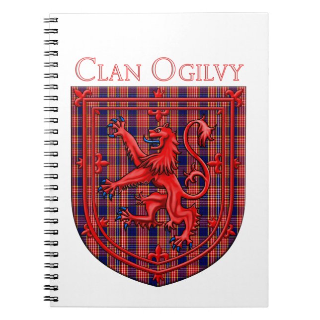 Oliphant Tartan Scottish Play Lejon Rampant Anteckningsbok (Framsidan)
