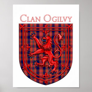 Oliphant Tartan Scottish Play Lejon Rampant Poster