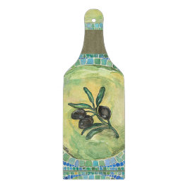 "Oliv" - den dekorativa Glass skärbrädan paddlar