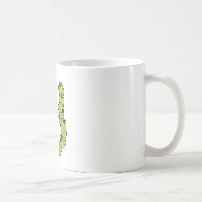 Oliv dig "älskar jag dig ", kaffemugg (Höger)