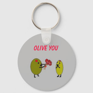 OLIV DIG - förälskade oliv - keychain Nyckelring