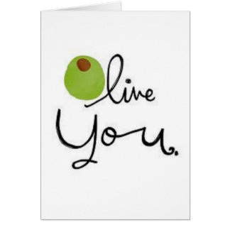 Oliv dig hälsningskort
