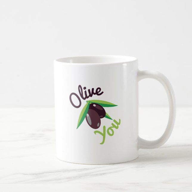 Oliv dig kaffemugg (Höger)
