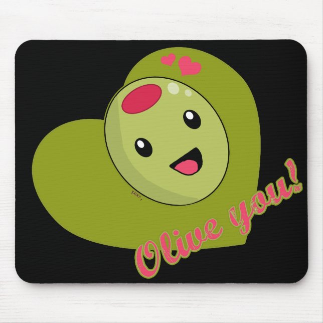 Oliv dig Mousepad Musmatta (Framsidan)