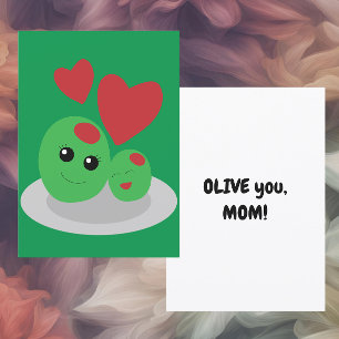 Oliv du mamma, Mors dag-kort Julkort