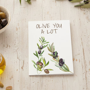 Oliv du Mycket Söt Puns-Valentins kärlek Kort