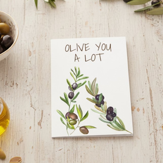Oliv du Mycket Söt Puns-Valentins kärlek Kort (Skapare uppladdad)