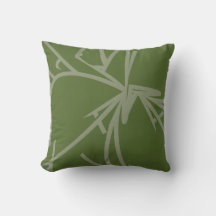 Oliv grönt Abstrakt Bamboo