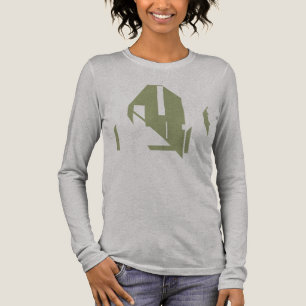 Oliv grönt Abstrakt för geometriska former T Shirt