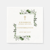 Oliv grönt botanisk modern bekräftelse