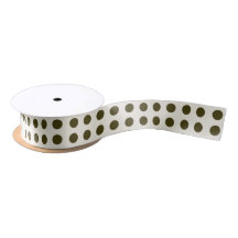 Oliv grönt Bronze Polka dots på Orangens Gult