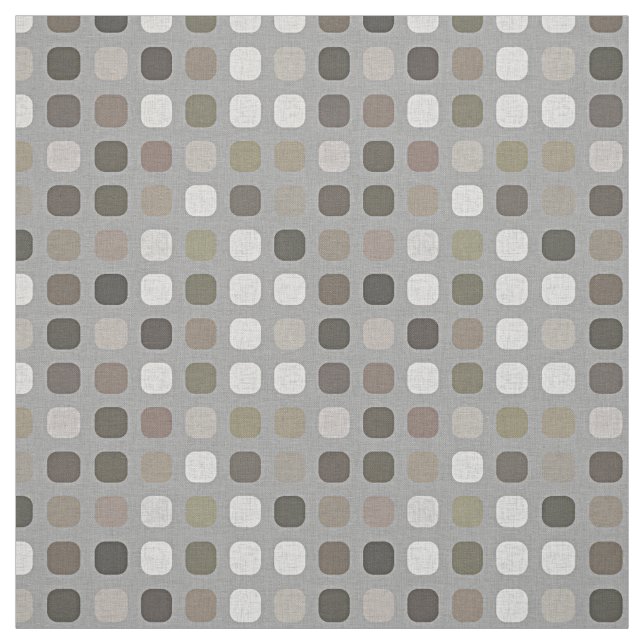 Oliv grönt brun Mauve Taupe Round Square Art Tyg (Prov)