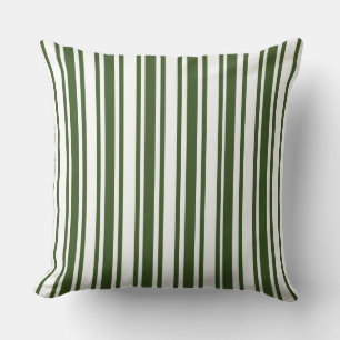 Oliv grönt/brun. Toffee Multi Rand Pillow Kudde