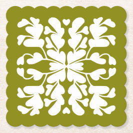 Oliv grönt deco underlägg papper