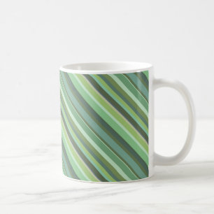 Oliv grönt diagonalt rand kaffemugg