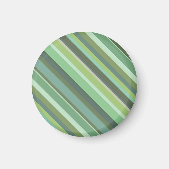 Oliv grönt diagonalt rand magnet (Framsidan)