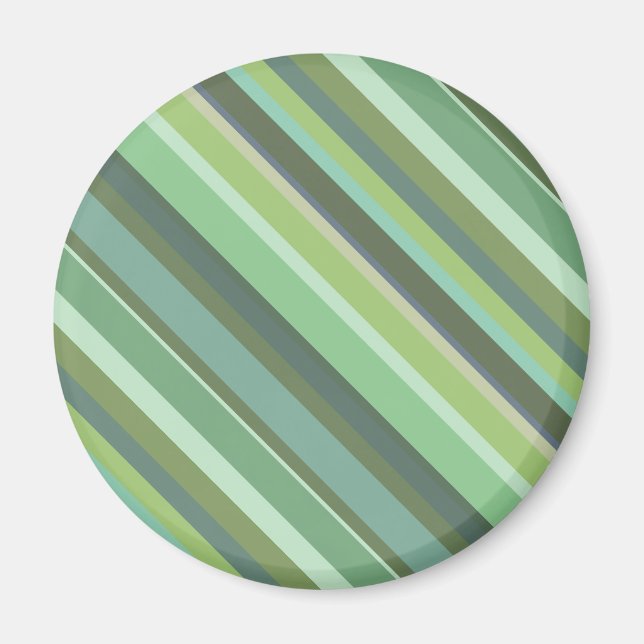 Oliv grönt diagonalt rand magnet (Framsidan)