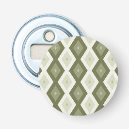 Oliv grönt diamanten mönster flasköppnare