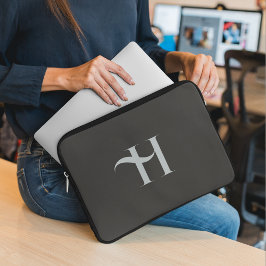 Oliv grönt Elegant för anpassningsbar - initial ty Laptop Fodral
