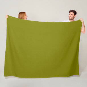 Oliv grönt Fleece Blanket