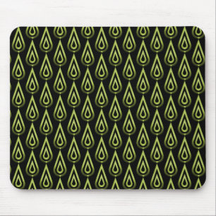 Oliv grönt Flickering Flames Mousepad Musmatta