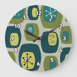 Oliv grönt för moderna blonger i mitten av århundr stor klocka