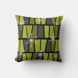 Oliv grönt Geometric MCM-Abstrakt Kudde