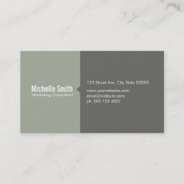 OLIV GRÖNT & GRÅTT VISITKORT