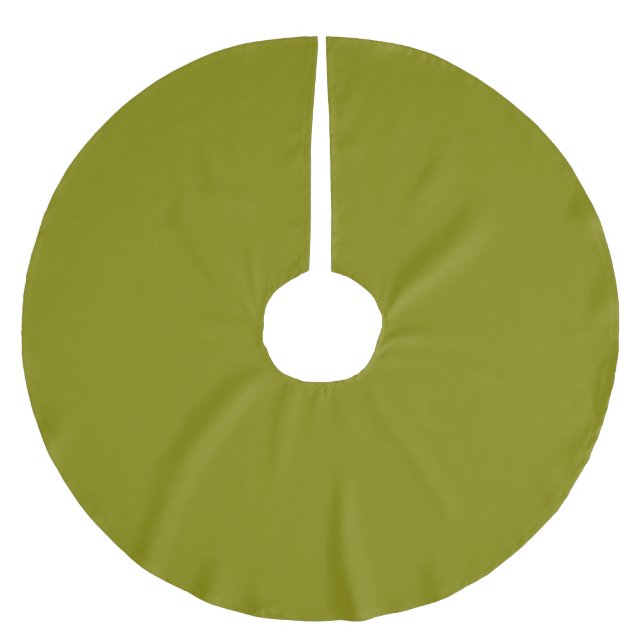 Oliv grönt julgransmatta borstad polyester (Framsidan)