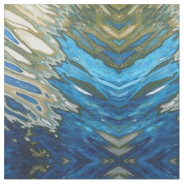 Oliv grönt & kräm- Ikat Boho tyg för marinkobolt