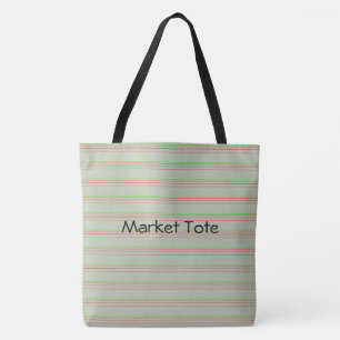 Oliv grönt Market Tote Tygkasse