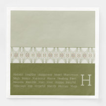 Oliv grönt med vitt