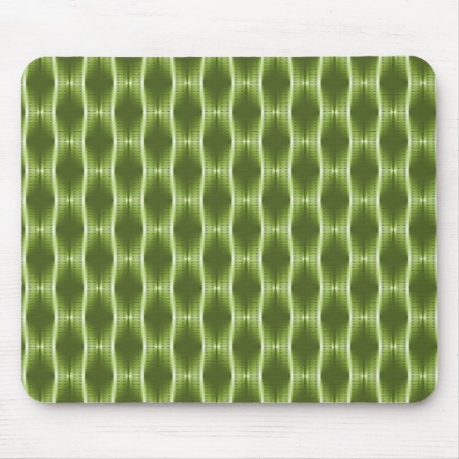Oliv grönt Metallic Rosett band Mousepad Musmatta (Framsidan)