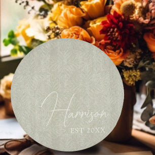 Oliv grönt modern, minimalistisk Anpassningsbar